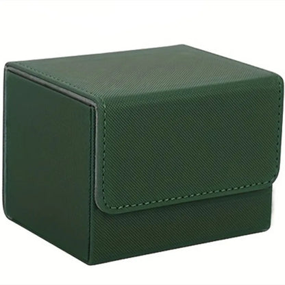 100+Trading Card Deck Box Storage Holder Organizer Cards Case for Card Collectible Game Card Cases Protectors Container - gre