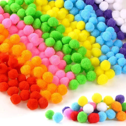 Mini Fluffy Soft Pom Poms Pompoms Ball,Handmade Craft Toys,Wedding Christmas Decor,DIY Sewing Supplies,8mm,10mm,15mm,20mm,30m