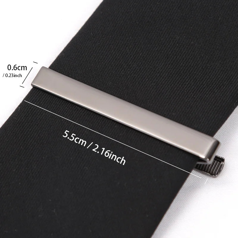 Tie Clips Gold Colour Fashion Ties for Men Gifts Metal Simple Bar Clasp Practical Necktie Accessories Tie Pin Mens Collar Cli