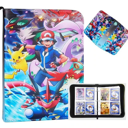 Pokemon Binders 9 Pocket 900 Cards Zipper Toploader Mimikyu Loose Leaf Collectible Card Album Storage Organizer Custom Fans G