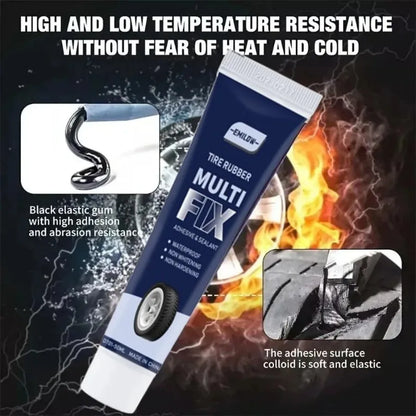 Universal Tire Repair Glue, Tire Sealant, Car Tire Repair Gel Tire Repair Gel Rubber Adhesive Not Corrosive Tire Scratches Cr