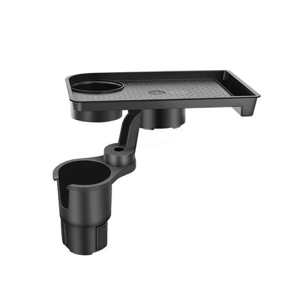 Car Cup Holder Expander Multi-Function Drink Holder with Food Table 360-Degree Adjustable Base Tray for Snack - 1PC