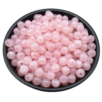 6 8 10mm Acrylic Round Beads for Jewelry Makeing Bracelet Necklace DIY Accessory - 13 / 10mm 30pcs
