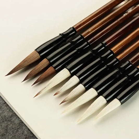 Calligraphy Brush, Wolf-Hair, Chinese Style, For Oil Painting, Watercolor