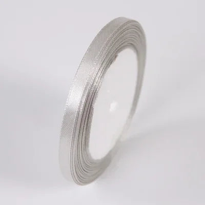 25Yards 6mm Silk Satin Ribbons for Crafts Bow Handmade Gift Wrap Partys Christmas Wedding Decorative Artificial Accessories -