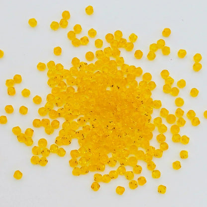 100PCS 4MM Shiny Faceted Austria Crystal Beads Bicone Beads Loose Spacer Beads for Jewelry Making DIY Bracelet Necklace Penda