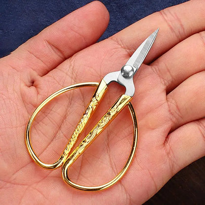 Mini Stainless Steel Scissors Vintage Tailor Scissors Durable Embroidery Scissors Fabric Thread Cutter Craft Tool For Sewing