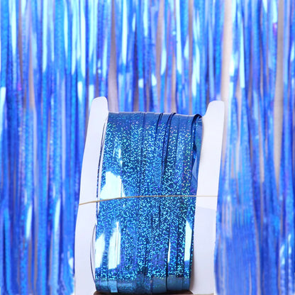 Metallic Tinsel Foil Fringe Curtains Photo Backdrop Glitter Streamers Foil Fringe Backdrop Curtain for Xmas Wedding Backgroun