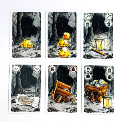 Board Game Cards Table Games English Version Card Games Dwarf Gold Mine Digging Miner Card Game Halloween and Christmas Games