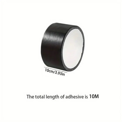 Black Cloth-based Tape for Leather Repair - Wear-resistant, Suitable for Cushion, Seat Sofa Leak & Damage Repair - 10cmX10m