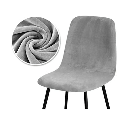 Higher Quality Velvet Chair Cover 1/2/4/6 pcs Stretchable Chair Cover For Dining Room 2 Type of Fabrics Chair Slipcover For H