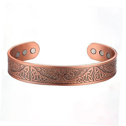 Vintage European and American style magnetic energy wristband bracelet, antique copper magnetic trendy accessory - Style 4