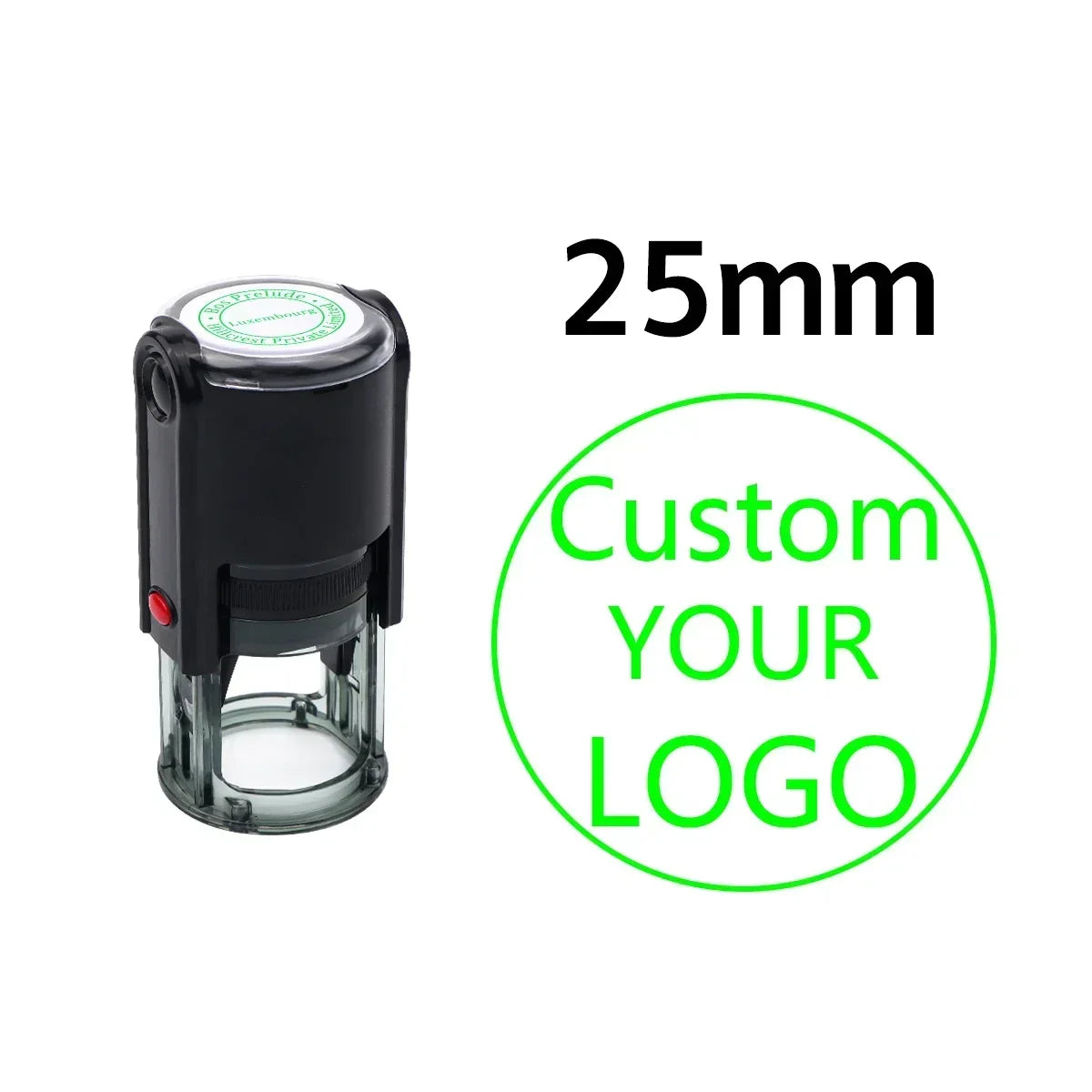 Custom Self-Inking Stamp 25/30/40/50mm Round LOGO Design Personalized Text Press-type Inking Stamp for Wedding Invitation Env