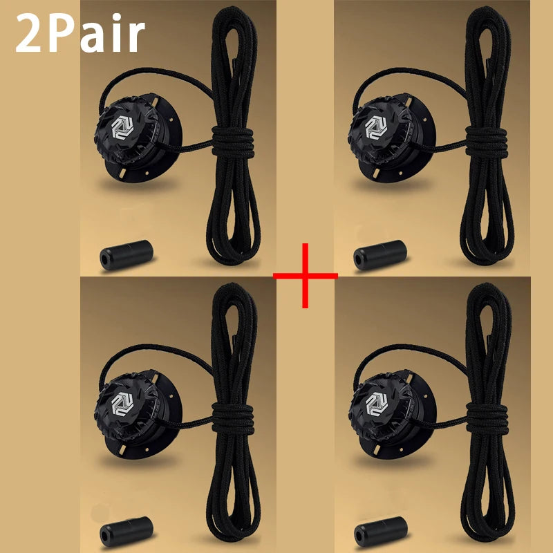 Fashion Swivel Buckle Laces Automatic Shoelace Without ties Kids Adult Sneakers No Tie Shoe laces Shoe accessories 1Pair/2Pai