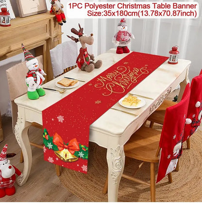 Table Runner Christmas Decoration For Home Decor 2025 Gifts - 26
