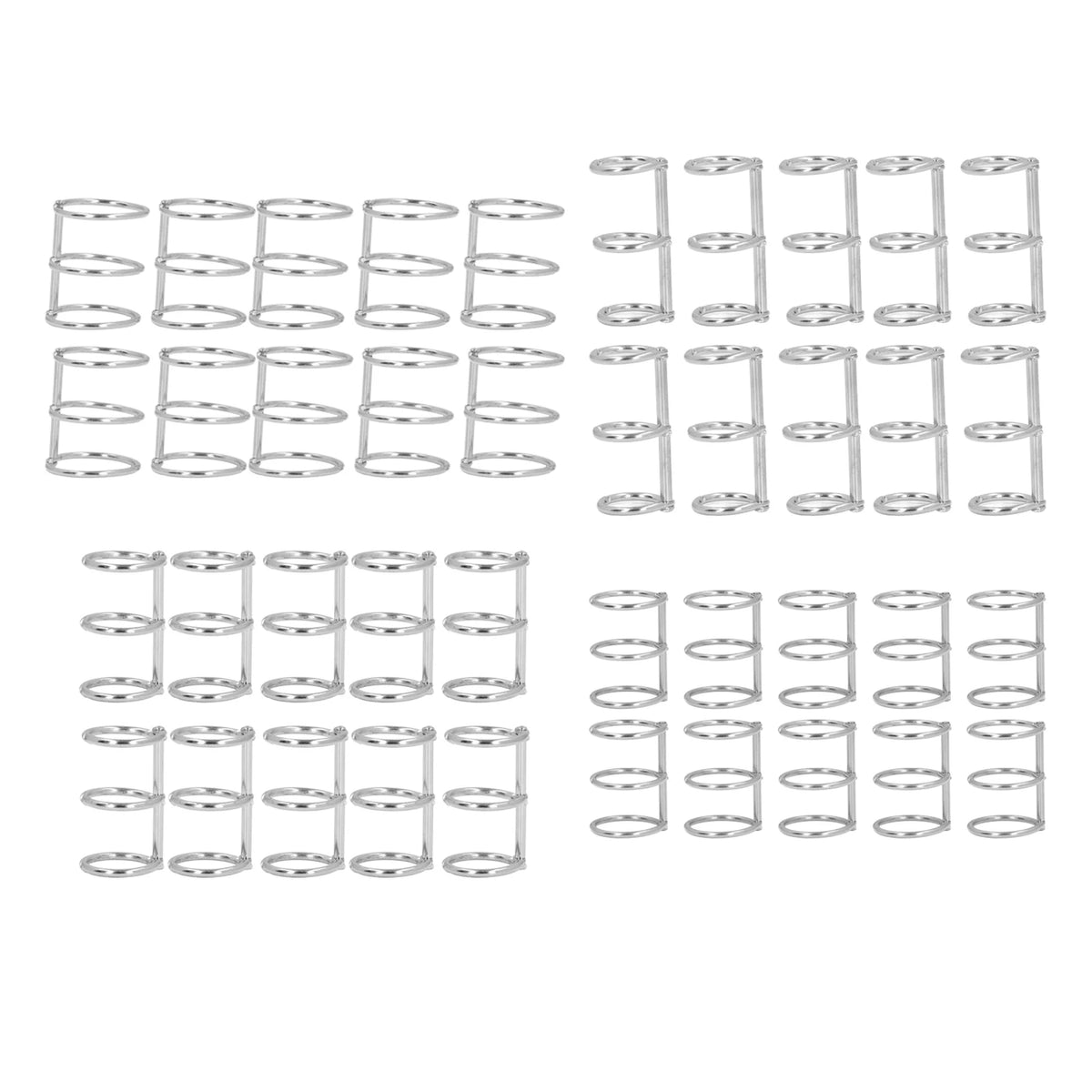 3 Metal Binders Book Rings Tight Lock Rust Proof 3 Metal Loose Leaf Binders Multi Layer Stainless Steel for Notebook