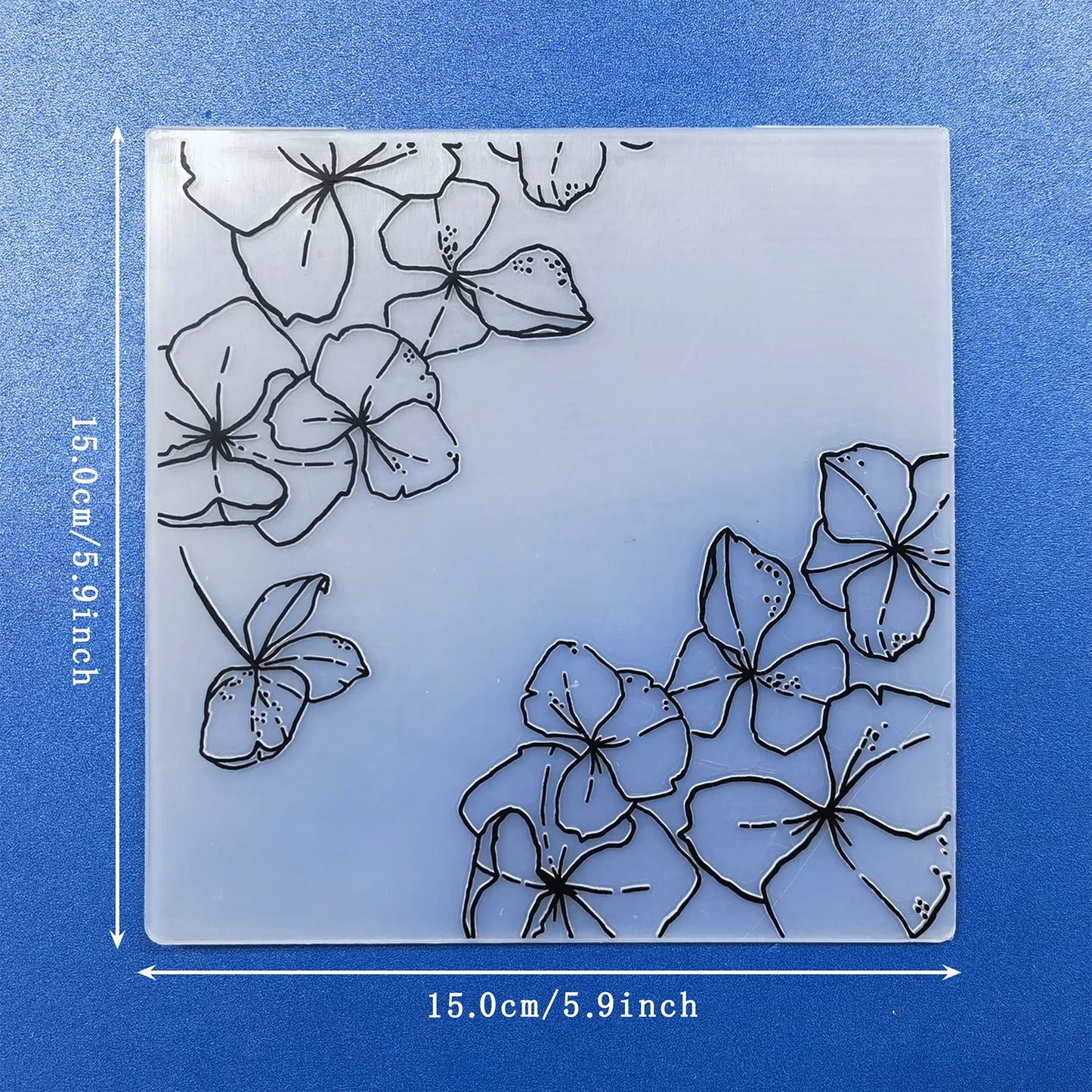1-Pack Lotus Flower Pressed Flower Folder - Transparent Plastic Fantasy-Themed Template for Scrapbooking, Card Making, and We