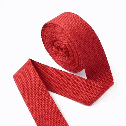 5Meters 1.3mm 20-50mm Cotton Webbings Tape for Bag Strap Backpack Label Ribbon Band Clothes Bias Binding DIY Sewing Accessori