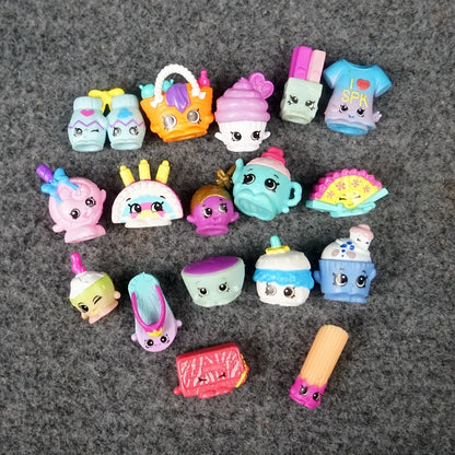 Shopkins Supermarket Mini Figurines Blind Bags Fruits Elfs Miniature Toy Cute Decoration Collectibles Simulation Model Gifts
