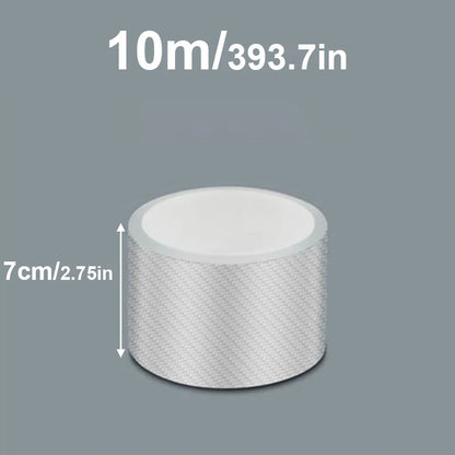 3/5/10M Transparent Carbon Fiber Car Threshold Portector Moulding Strip Trim Bumper Strip Clear Wear Surface Tapes DIY Film T