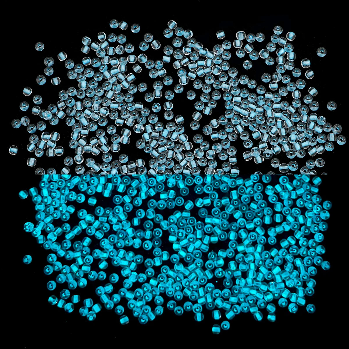2/3/4mm Glass Luminous Beads (Glow-in-The-Night Seed Beads) - DIY Jewelry Making(Necklace/Bracelet)Handmade Accessories 11g/B