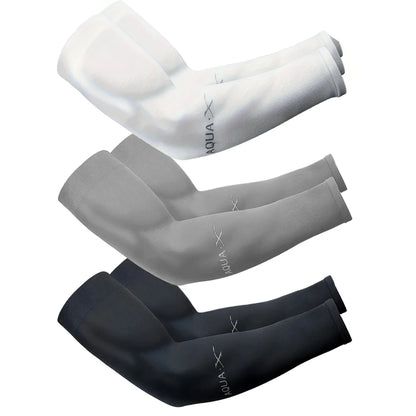 3Pairs Fashion Sun Ice Silk Sleeves Unisex Summer Sun Protection Arm Sleeves Suitable for Outdoor Riding, Driving, Fishing - 