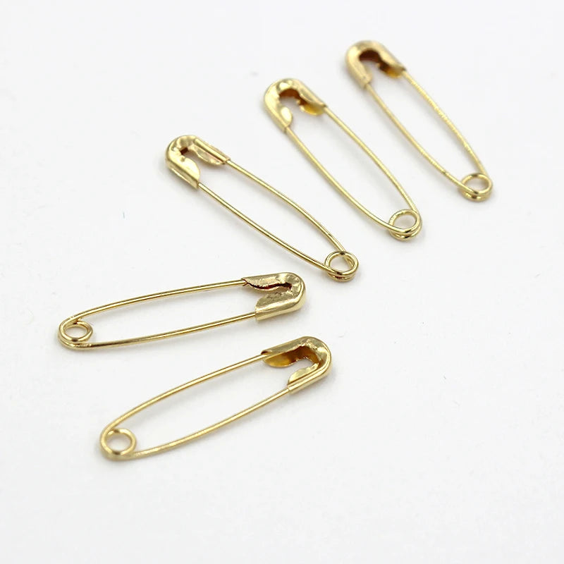 50Pcs Silver Safety Pins DIY Sewing Tools Accessory Stainless Steel Needles Large Safety Pin Small Brooch Apparel Accessories