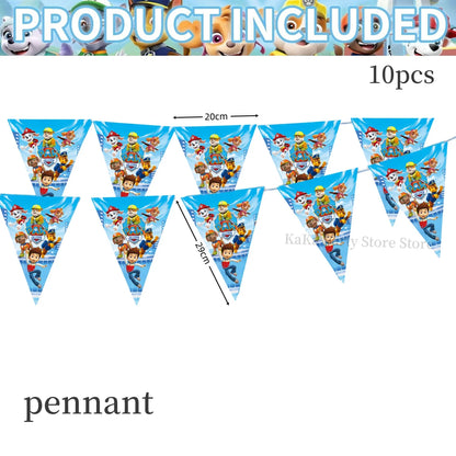 PAW Patrol Birthday Party Decor Tableware Tablecloth Plates Cup Balloons Baby Shower PAW Patrol Party Supplies Kids Favors Gi