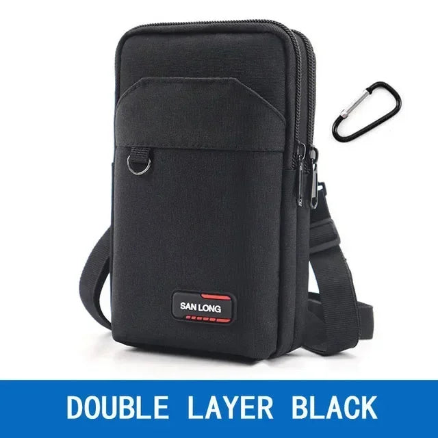 Waterproof Waist Bag Purse Single/double Layer Outdoor Waist Fanny Pack Men Phone Pouch Camping Hunting Tactical Bag with Bel