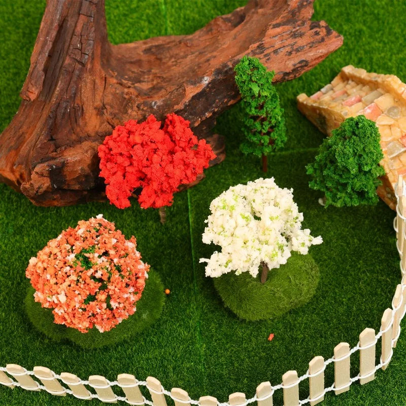 Realistic Fruit Tree Decor Miniature Landscape Table Model Ornaments DIY Fruit Trees Figurines DIY Microlandscape Decorations