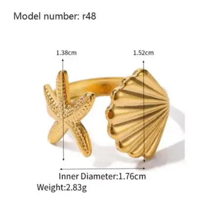 Fashion Simple Stainless Steel Rings For Women Gold Color Smooth Geometric Open Rings Arc Rings Diamonds Jewellery Ring Gift