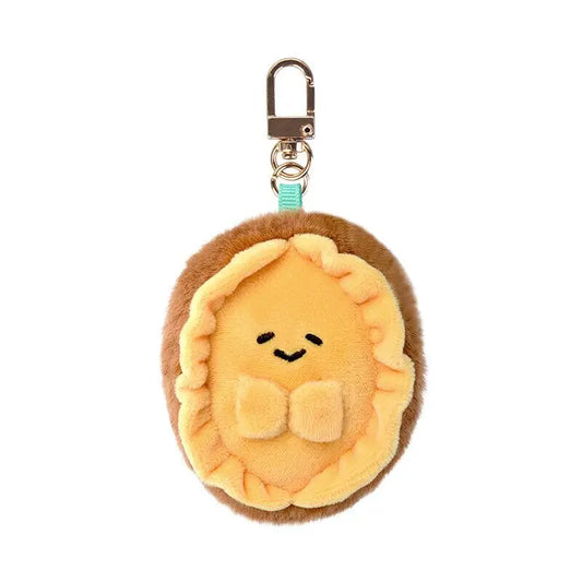 Soft seafood Keychain Lobster Simulation Fluffy abalone lobster clam oyster Keyring Kawaii Cartoon Plush Pendant Birthday Gif