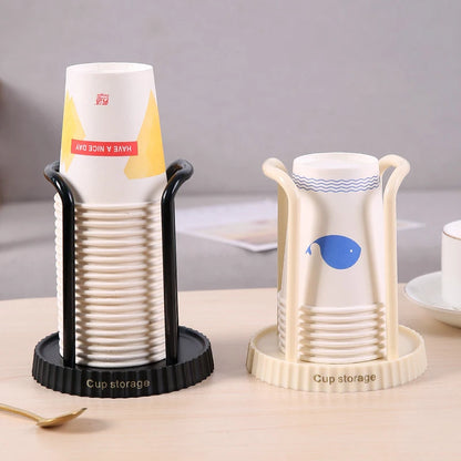 Household Disposable Paper Cup Holder, Desktop Paper Cup Storage Rack, Suitable For Living Room, Dining Room And Other Cup Ta