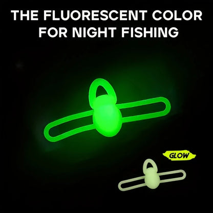 5pcs/bag High Elasticity Silicone Fishing Bait Hook Fixer Lightweight Anti-Slip Fishing Rod Hook Clip