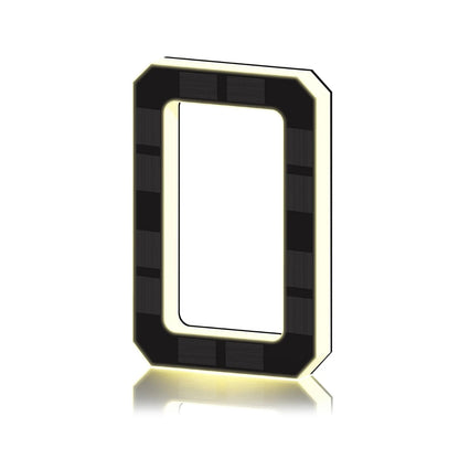 Personalized Solar Powered Address Number Waterproof Modern Address Number for Outside House Light Up Courtyard Hotel Bar - 0