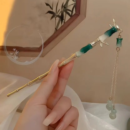 Elegant Chinese Style Hair Clip Tassel Hair Stick Traditional Floral Design Hairstyle Accessory Women Jewelry Hairpin Hairnee