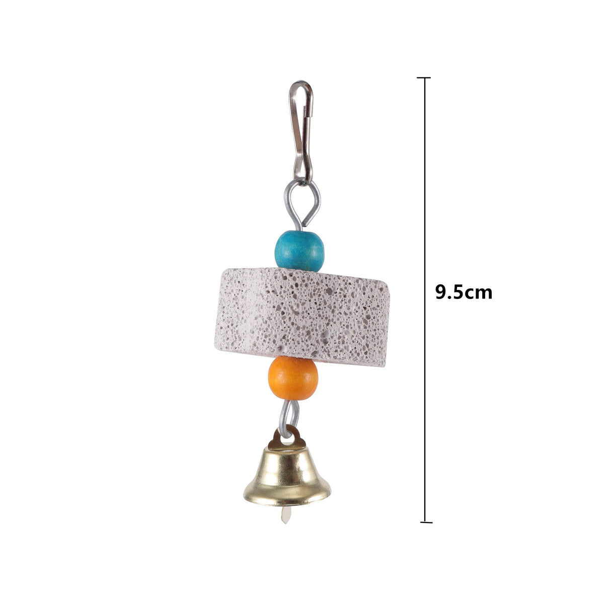 Stone Mineral for Ornament Parrot Pet Supplies Bird Cage Toy Grinding Stone Flower Shape Chew Bite Hang Style Parakeet Toy 1P
