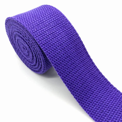 25mm 30mm 38mm 2yards Cotton Webbing Strap Canvas Cotton Ribbon For Knapsack Strapping Bags Crafts DIY Belt Bag Dog Accessori