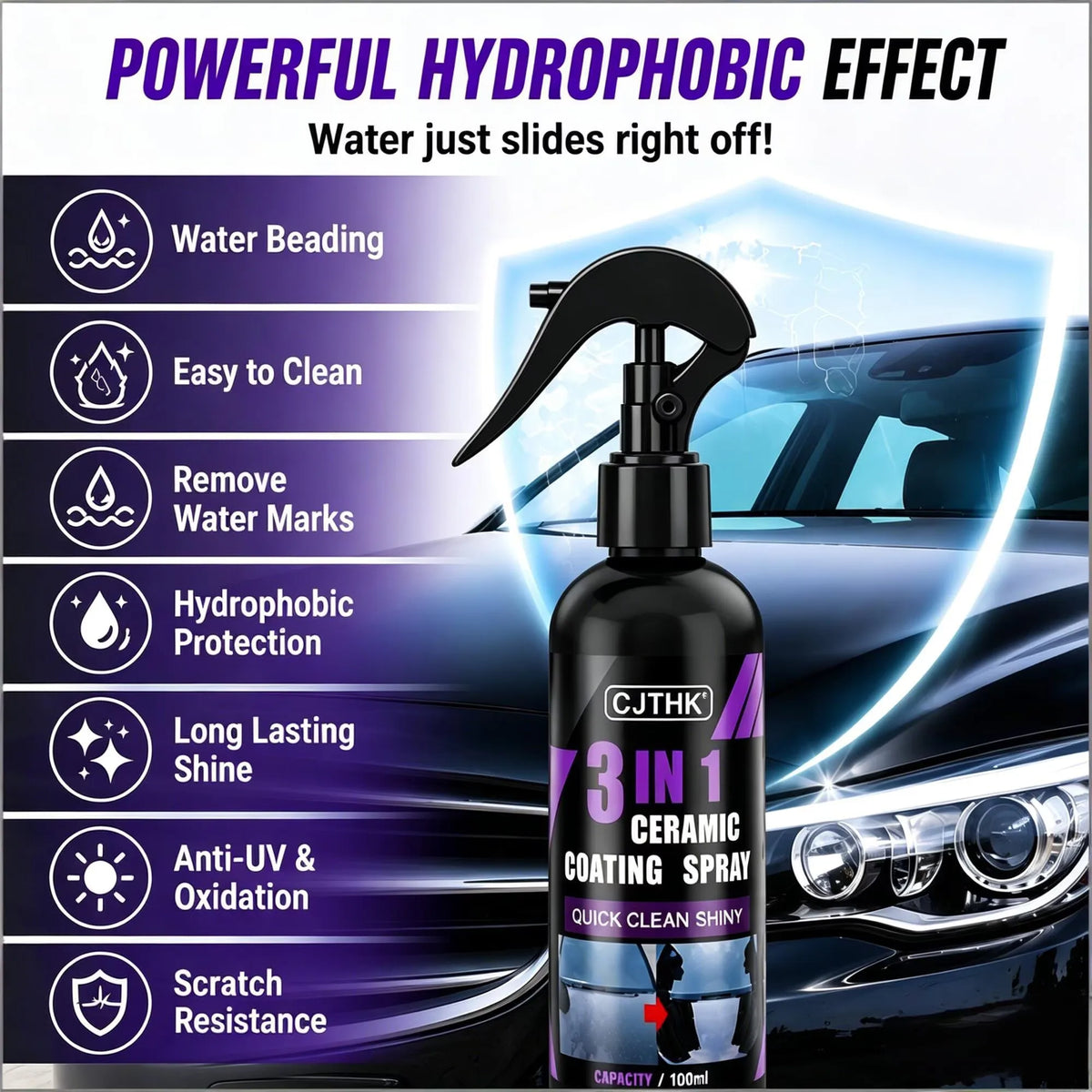 Car Ceramic Nano Coating Liquid Nano Crystal Hydrophobic Layer Coating Agent Auto Polish Liquid Nano Shine Protection Coating