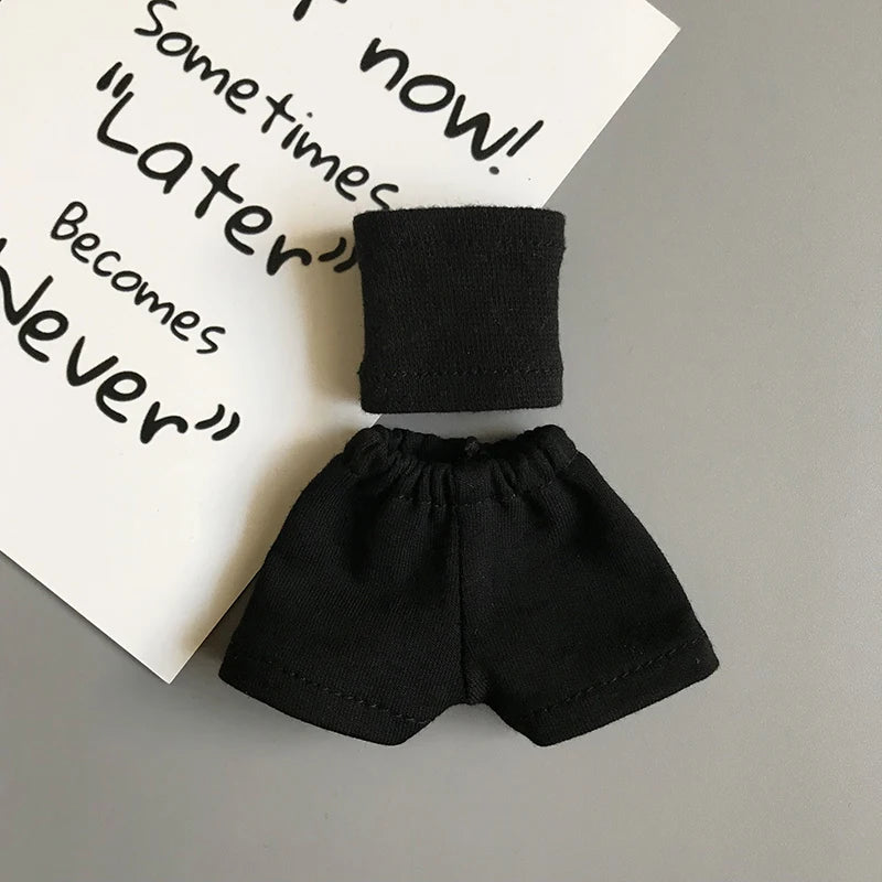 New Arrival Blythe Doll Clothes Sweater Sports Set Vest Shorts Zippered Hoodie Jacket for Blyth OB24 Pullip 1/6 Dolls Outfit 