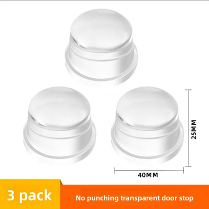 Transparent Silicone Door Stopper No Drill Anti Bump Pad for Office Home Safety Protection Dodgers Door Stop Home Improvement