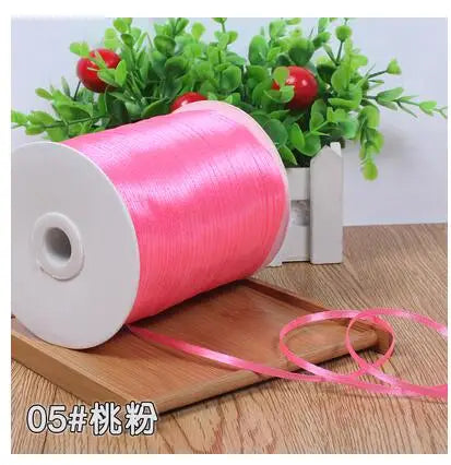 New (10meters/lot) 3mm Satin Ribbons For Craft Sewing Fabric Christmas Wedding Supplies Party Decoration Gift Wrap DIY Handma
