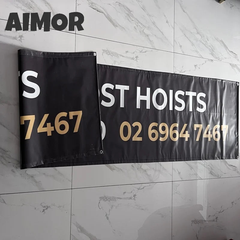 Advertising Banner Double-side Print Pvc Viny Outdoor DIY LOGO Customization Background Publicity Sport Shop Signboard - doub
