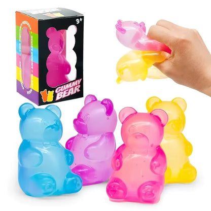 100+ Pieces Assorted Squishy Figures Blind Box Surprise Toys, Slow Rising Soft Fidget Toys Featuring Giant Gorilla, Moai Head