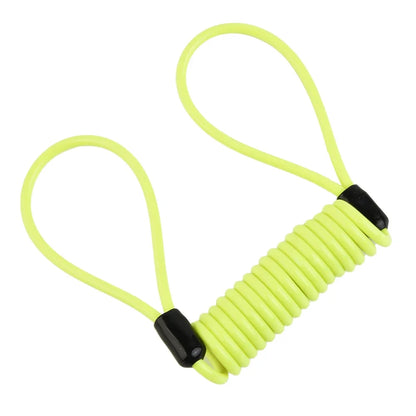 1.2m Bike Spring Cable Lock Anti Theft Rope Alarm Disc Lock For Motorcycle/Bike Scooter Security Reminder Protection Accessor