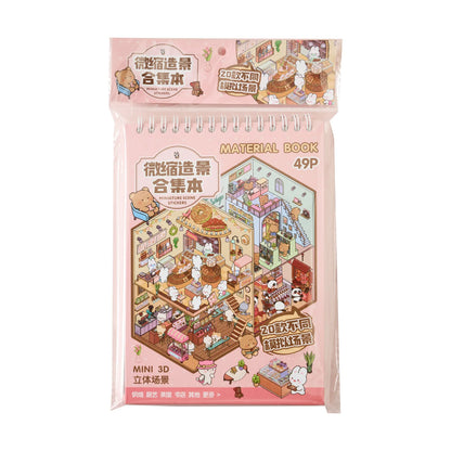 29pcs Stickers+20pcs scene Creativity Decorative Hand Account Diary Album Planner Diy Scrapbooking Junk Journal Supplies