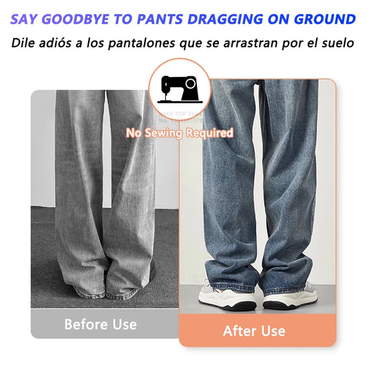 iLMH Invisible Leg Shortening Clip, Non-Slip Pants Edge Clip, Quick Fix Hem Clip, Hidden Pants Adjuster, Sewing Accessories