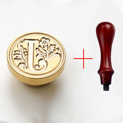 2PCS clear sealing stamp head wax seal craft supplies wax seal stamp and handle stamp scrapbooking supplies craft HCZ0106 - H