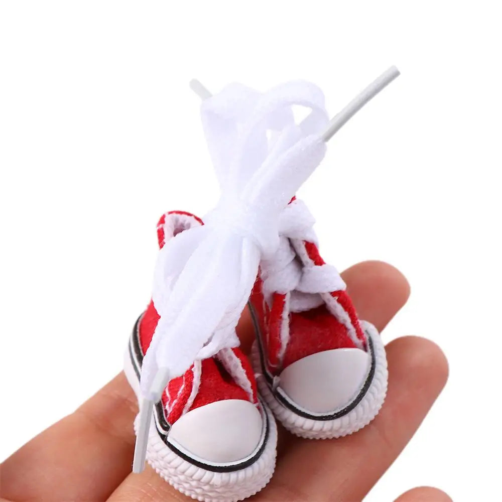 Dolls Accessories 3.5CM Sneakers Shoes Mini Shoes For Children Blyth Shoes Canvas Shoes Shoes