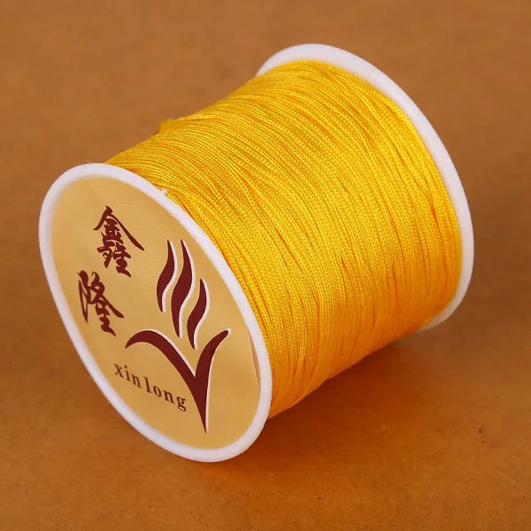 40m/lot 0.8mm Cotton Knotting Macrame Cord Nylon Thread String DIY Beading Braided Bracelet Jewelry Making - 17